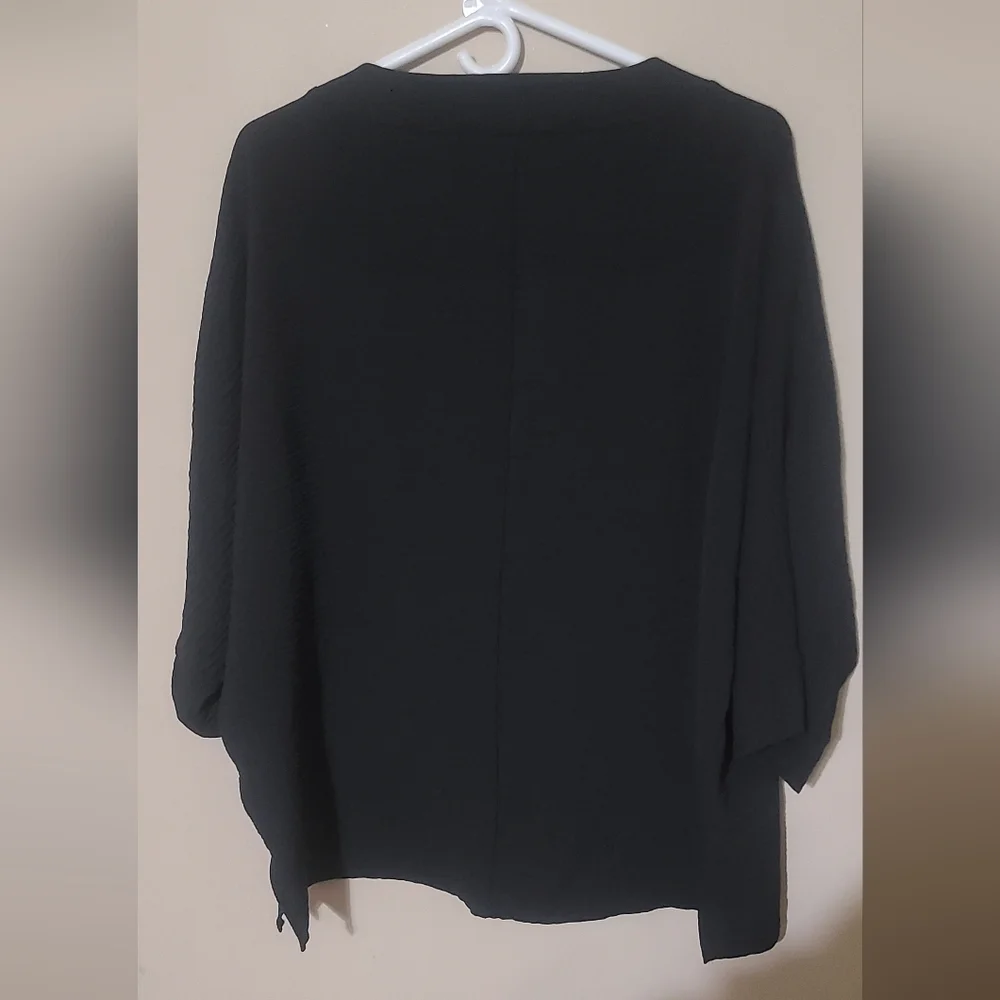 Zenana Outfitters Black Blouse XL - Picture 4 of 6